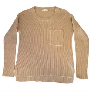 Madewell Sweater Heather Fawn Thompson Pocket Pullover Women's S